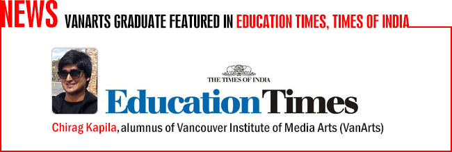 Chirag Kapila - Education Times feature