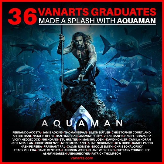Aquaman visual effects program grads VanArts