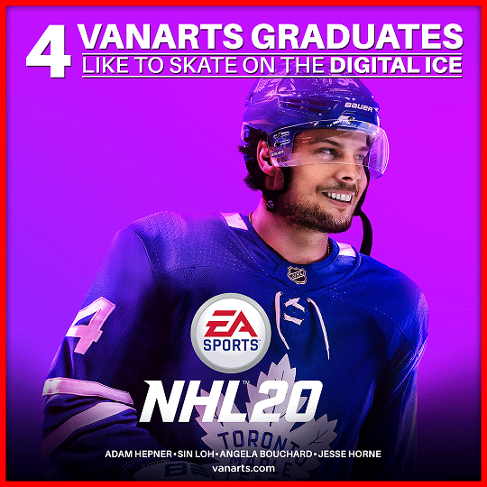 NHL 20 from EA VAnArts game art students