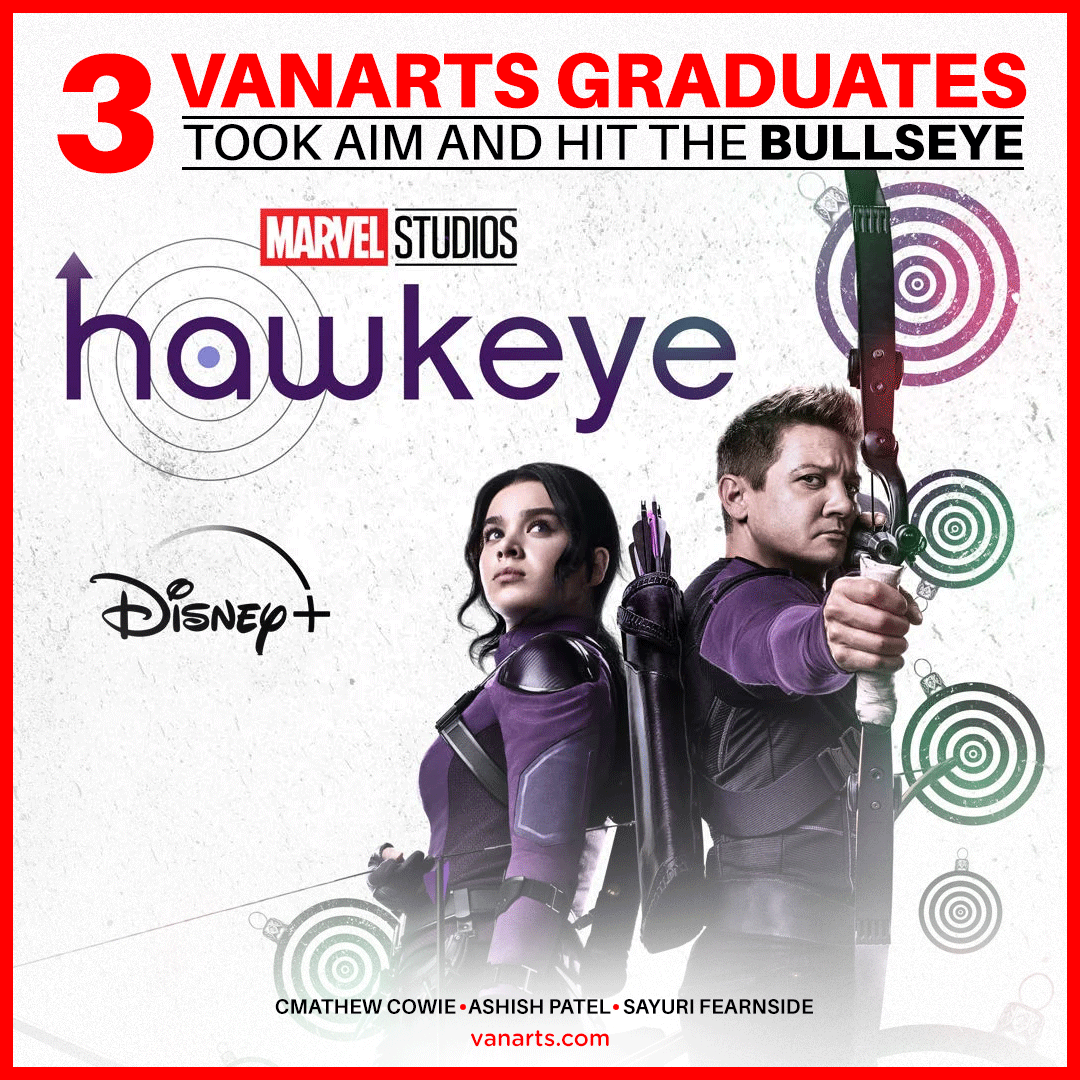 Hawkeye Disney+ VFX by VanArts students