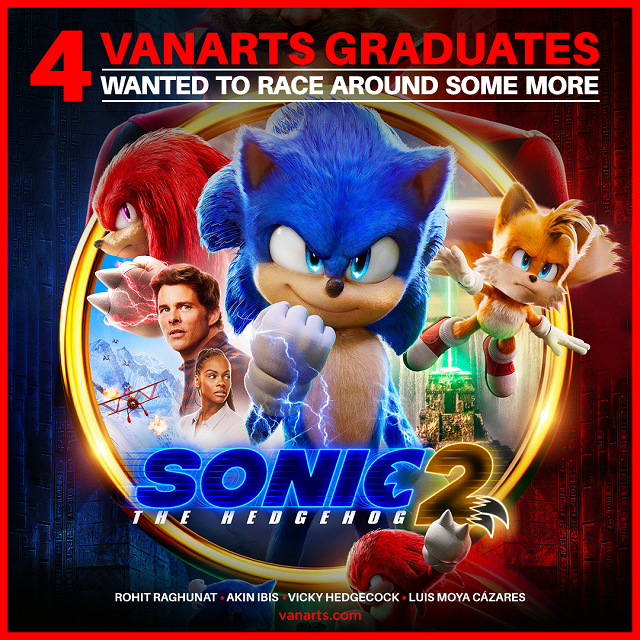 Sonic 2 movie VFX Animation school