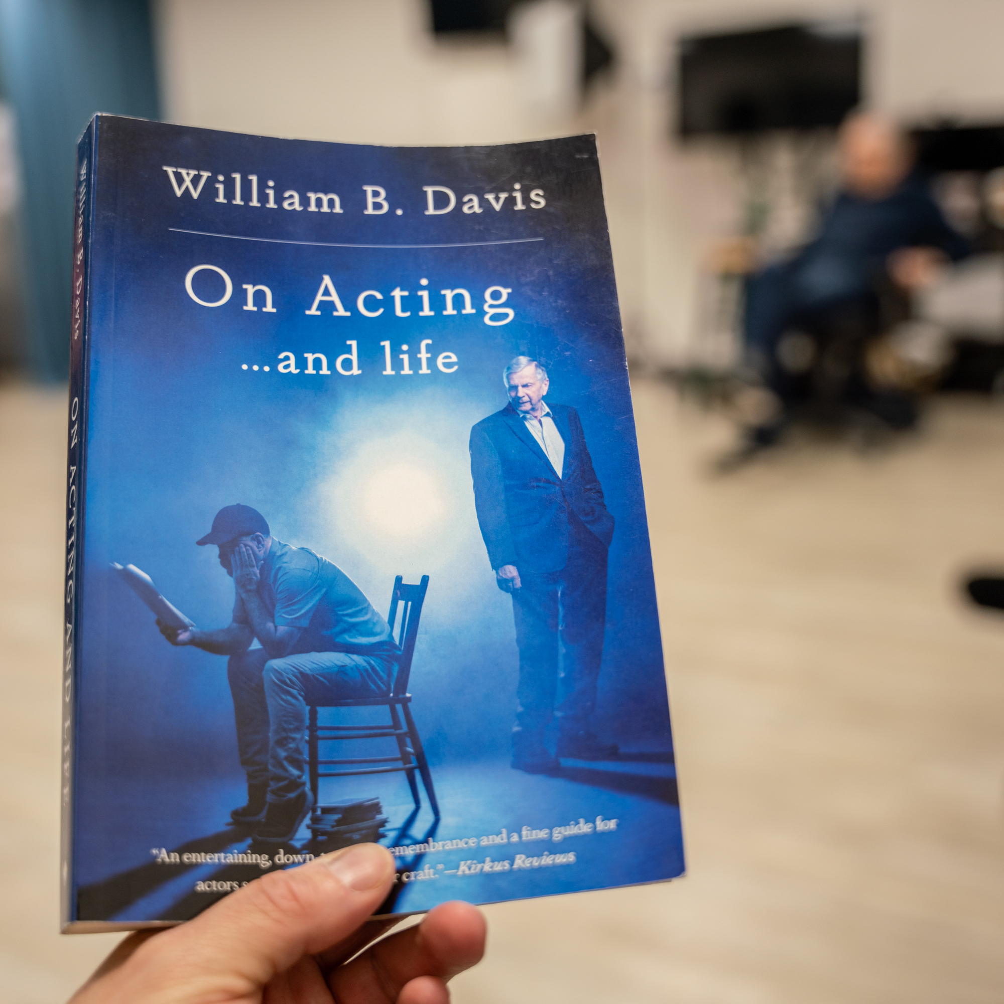 Photo of William B. Davis' book 'On Acting and Life'